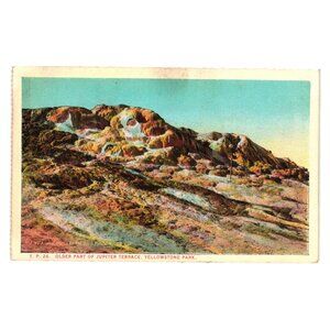 Older Part Jupiter Terrace Postcard Yellowstone Park Vintage Scenic Bloom Bros